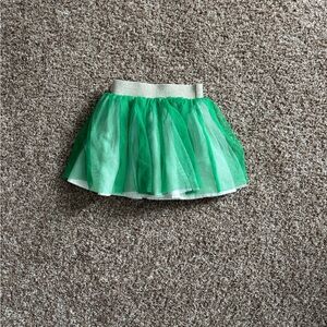 Sparkling Green Tulle Skirt for Girls